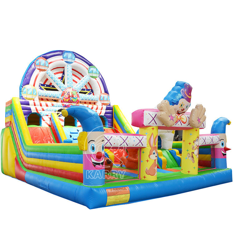 Προσαρμοσμένο χρώμα Unisex φουσκωτό τροχό Ferris Bouncy Castle Trampoline για εμπορικά