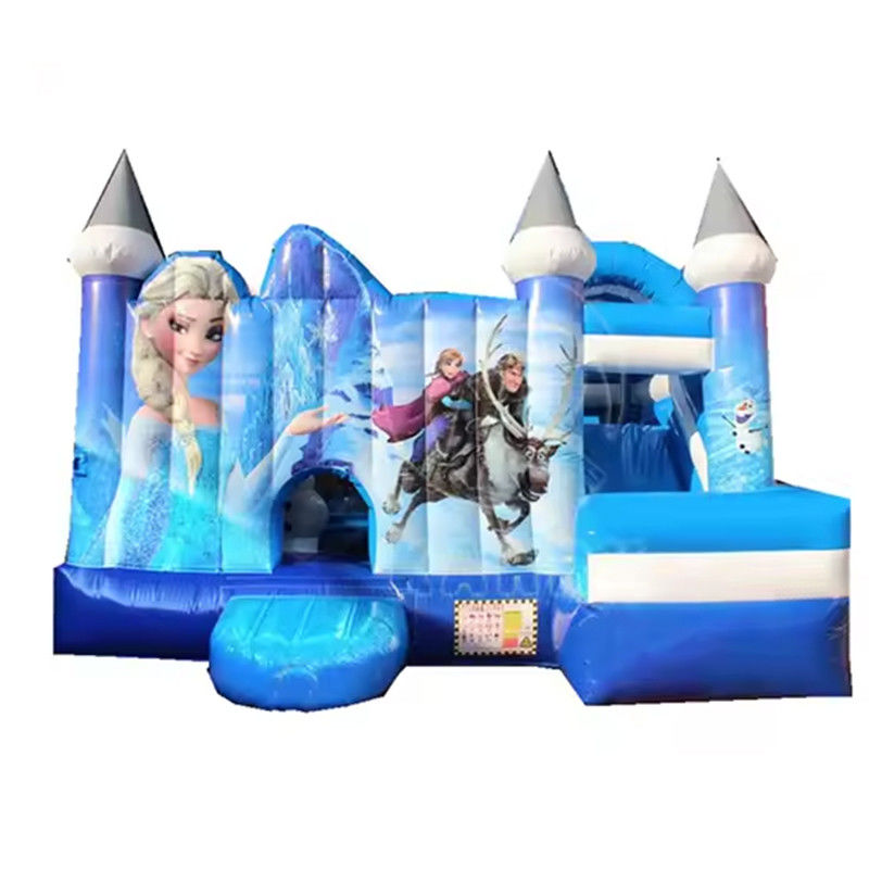 Το Jumping Castle Slide Combo Custom Frozen Θέμα Πνευματώδες Σπίτι για διασκέδαση