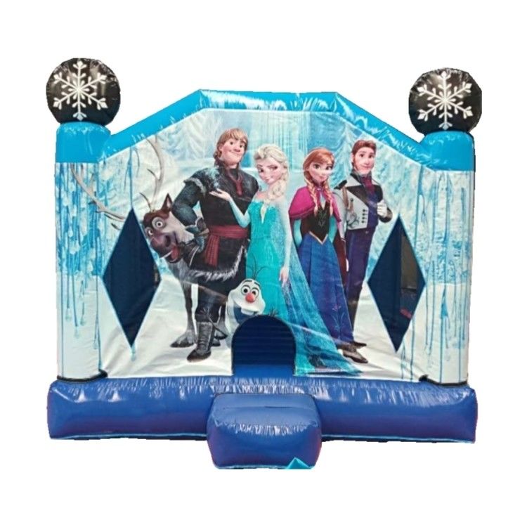Unisex παγωμένο φουσκωτό κάστρο Bouncer House με προαιρετικά χρώματα