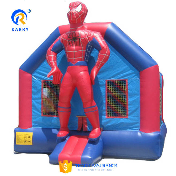 Πνευματώδης βουλευτής Spiderman για παιδιά Προσαρμοσμένο χρώμα Πνευματώδης παιδικά τραμπολίνο