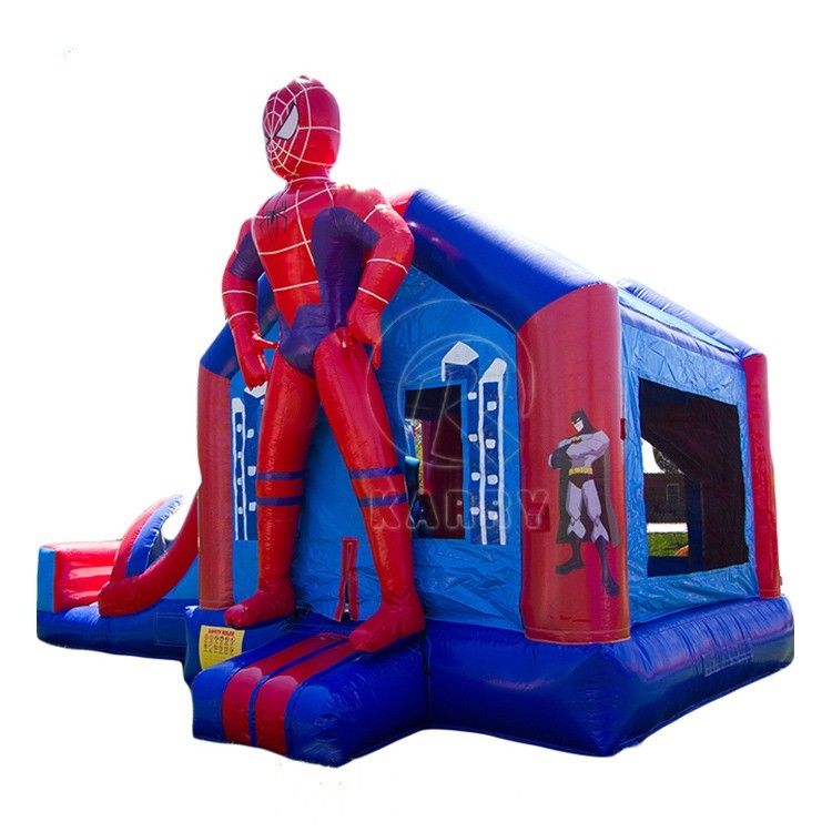 4*7*3.5m ή προσαρμοσμένο μέγεθος Spider Man φουσκωτό Jumping Castle Slide Combo για πάρτι