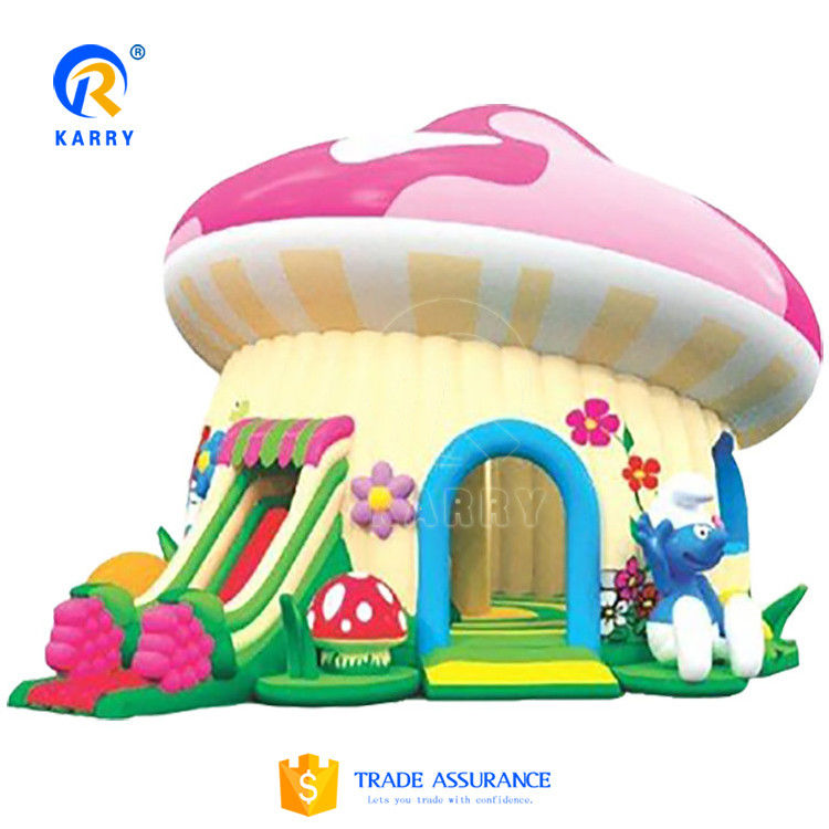 Πνευματώδες Jumping Castle Slide Combo για παιδιά Προσαρμοσμένο χρώμα και εμπορική ενοικίαση