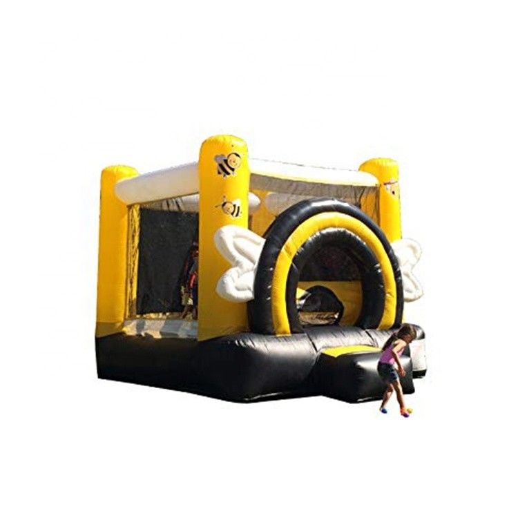 Ανατινάξτε το Bumble Bee Bounce House Προσαρμοσμένο μέγεθος Εμπορικό φουσκωτό Bouncy House